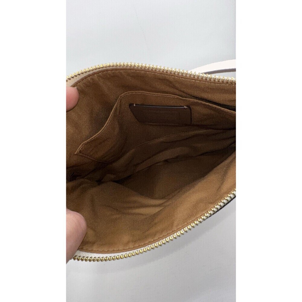 Coach C1556 Crossgrain Leather Rowan File Bag Crossbody Handbag Chalk - Picture 5 of 6